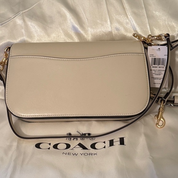💛 Coach NWT Chalk Harper Shoulder Bag with Crossbody Strap and Gold Hardware - Picture 5 of 8